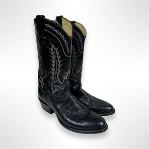 TONY LAMA vintage 90s bullhide western boots